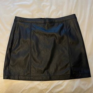 Abercrombie Faux Leather Skirt